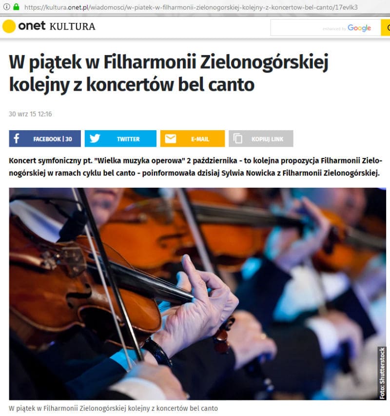 Onet Kultura Filharmonia bel canto