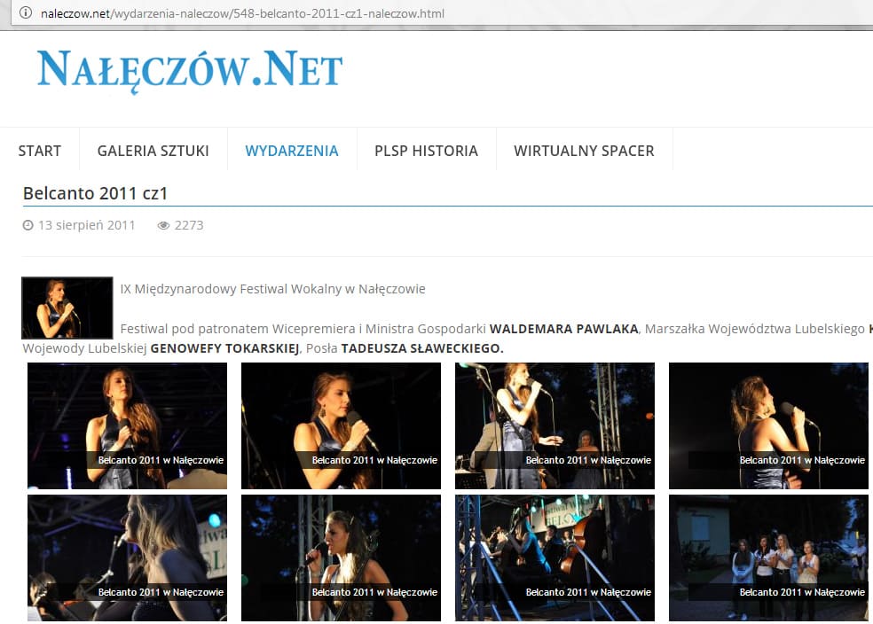 Nałęczów galeria Belcanto Festiwal 2011